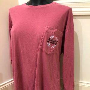 VS PINK Long Sleeve Crew Shirt